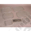 Grilles de protection de feux avant et arrière acier chromées - Jeep Wrangler YJ - 488503 / SH7425 / RT34047