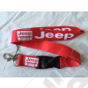 Tour de cou rouge, porte clef Jeep