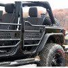 Kit demi portes arrière tubulaire en aluminium couleur noir - Jeep Wrangler JK Unlimited (4 portes) - 51811-35AR / 25009 / AR25009