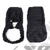 Kit de housses de sièges (bas) avant couleur: Black Denim (noir) Jeep CJ5 , CJ7