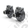 JK: Dana 30/44 Front Axle 8-Lug Locking Hub Conversion Kit w/ Slotted Big Rotors