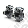 JK: Dana 30/44 Front Axle 8-Lug Locking Hub Conversion Kit w/ Slotted Big Brakes