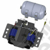 Kit montage compresseur ARB sous sieges avant gauche conducteur - Jeep Wrangler JK Unlimited (4 portes)
