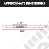Kit marchepieds tubulaire noir avec plateau anti-dérapant pour Jeep Wrangler YJ et TJ - B8625 / 8625B / 11591.03 / RT26015 / RT26016 / 11590.04 / 11590.03 / 11504.04 / 35600