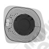 Glace de rétroviseur gauche (avec dégivrage) 149x169mm pour Jeep Grand Cherokee WL, WK2