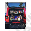 JK 4dr: Wasatch Rear Cargo Rack - Black Rails