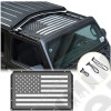 Bikini pour hardtop - Couleur : noir typé mesh - Drapeau USA - Jeep Wrangler JL et Wrangler JL Unlimited (2 et 4 portes) - 13579.73