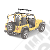 Bache complète "SUNRIDER" , couleur Black Denim (noir) , Jeep Wrangler TJ
