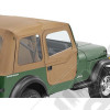 Demi portes en toile en deux parties séparables, Couleur: Spice, Jeep CJ7 , Wrangler YJ