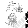Patte de fixation pour levier de boite de transfert Jeep Wrangler JK