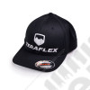 TeraFlex FlexFit Curved Visor Hat – Black/Silver – Small/Medium 
