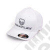 TeraFlex FlexFit Curved Visor Hat – White/Silver – Small/Medium 