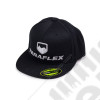 TeraFlex FlexFit Flat Visor Hat – Black/Silver – Small/Medium 