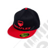TeraFlex FlexFit 2-Tone Flat Visor Hat – Black/Red – Small/Medium 