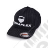 TeraFlex FlexFit Pinstripe Curved Visor Hat – Black/White – Large/X-Large