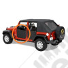 Kit demi portes avant en toile, couleur; black diamond, Jeep Wrangler JK (pour 2 portes ou 4 portes)