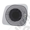Glace de rétroviseur droit (avec dégivrage) 149x168mm pour Jeep Grand Cherokee WL, WK2