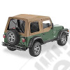 Bache Supertop (avec haut de demi porte) - Couleur : Spice (marron) - Jeep Wrangler TJ