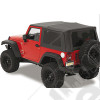 Bâche Supertop avec fenêtres teintées - Couleur : Black Diamond - Jeep Wrangler JK (2 portes)