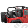Bâche Supertop avec fenêtres teintées - Couleur : Black Twill - Jeep Wrangler JK (2 portes)