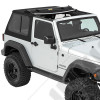 Bache Trektop Pro Hybrid Slantback - Couleur : Black Twill - Jeep Wrangler JK (2 portes)