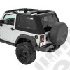 Bache Trektop Pro Hybrid Slantback - Couleur : Black Twill - Jeep Wrangler JK (2 portes)