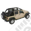 Bache Trektop Glide - Couleur : Granite Grey (Gris) - Tissu : Twill (triple épaisseur) - Jeep Wrangler JK Unlimited (4 portes)