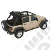 Bache Trektop Glide - Couleur : Granite Grey (Gris) - Tissu : Twill (triple épaisseur) - Jeep Wrangler JK Unlimited (4 portes)