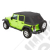 Bache Trektop Glide - Couleur : Granite Grey (Gris) - Tissu : Twill (triple épaisseur) - Jeep Wrangler JK Unlimited (4 portes)