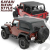 Bache Trektop - Couleur : Black Twill - Jeep Wrangler JK (2 portes)