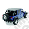 Bâche Trektop - Couleur : Black - Tissu : Twill (triple épaisseur) - Jeep Wrangler JK Unlimited (4 portes) 