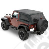 Bâche Trektop - Couleur : Black - Tissu : Twill - Jeep Wrangler JK (2 portes) 
