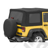 Kit de 3 fenetres teintées pour softtop origine ou bache supertop de chez Bestop. couleur: Black Diamond, Wrangler JK 2 portes