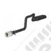 Silencieux aluminisé avec tube de sortie acier inox noir et sortie inox pour moteur 4.0L et 4.7L V8 Jeep Grand Cherokee WJ / WG