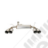 Silencieux d'échappement acier/inox avec 4 sorties inox pour moteur 2.8L CRD, 3.6L V6 et 3.8L V6 essence pour Jeep Wrangler JK (2 et 4 portes)