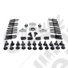 Kit de rivets et clips pour les 4 élargisseurs d'aile Jeep Wrangler JK 