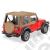 Bâche soft-top de rechange, Couleurs: Spice (Marron Foncé), TJ
