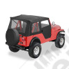 Bâche Supertop de chez Bestop avec portes soft-top en deux parties séparables - Couleur : Black Crush - Jeep M38A1, CJ3 et CJ5 