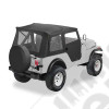 Bâche "Supertop" avec portes soft-top en deux parties séparables - Couleur: Black Crush - Jeep CJ5 - 51597-01 - Bâche soft-top de chez Bestop