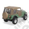 Bâche "Supertop" avec portes soft-top en deux parties séparables - Couleur: Tan - Jeep CJ5 - 51597-04 - Bâche soft-top de chez Bestop