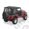 Bâche "Supertop". Bestop soft-top avec portes soft-top en deux parties séparables Couleur: Black Denim Jeep CJ5