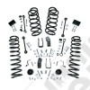 Kit réhausse +2.5" (+6.35 cm) sans amortisseurs de marque Alloy USA pour Jeep Wrangler JL Unlimited (4 portes)