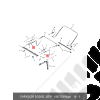 Fixation au dessus porte bâche Jeep Wrangler JK (2 portes) - 68032496AA