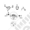 Câblage intérieur du volant avec commandes au volant - Jeep Wrangler JK (phase 2) - 68087806AC