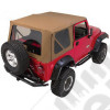 Bâche complète Soft-top - Couleur: marron (spice) - Jeep Wrangler TJ