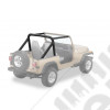 Kit Housses arceau de sécurité, Couleur: Black Denim, Jeep Wrangler YJ