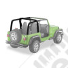 Kit housses d'arceaux de sécurité, Couleur: black denim (noir) Jeep Wrangler TJ