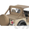 Kit housses d'arceaux de sécurité, couleur: tan Jeep CJ5 et CJ7