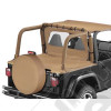Kit housses d'arceaux de sécurité, Couleur: Spice (marron) Jeep Wrangler TJ