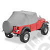 Housse de stockage "Trail Cover", Couleur: Charcoal (gris), Jeep CJ, Wrangler YJ (arceaux en diagonale à l'arrière)